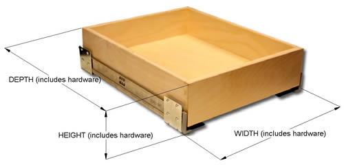Wooden Roll-Out Drawers